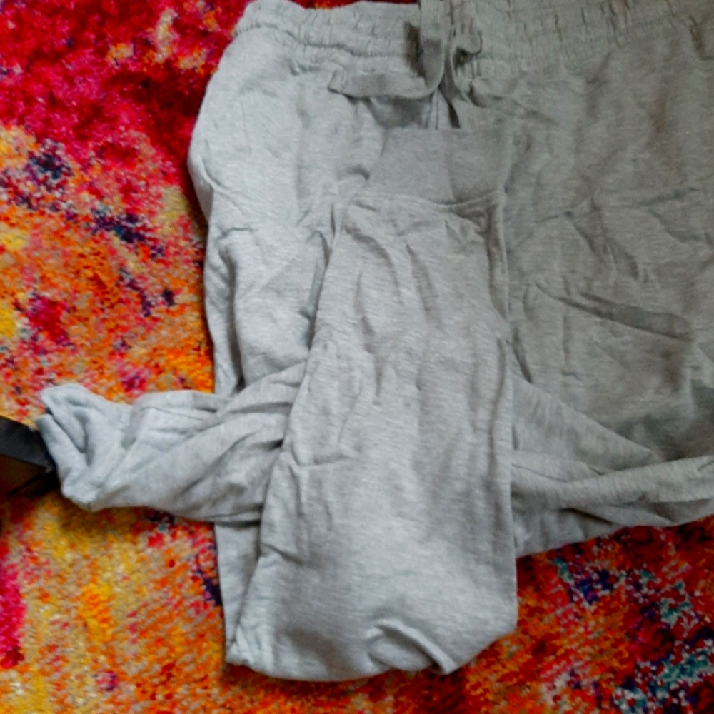 Men's Unisex Lounge Pants Large Gray NWOT
